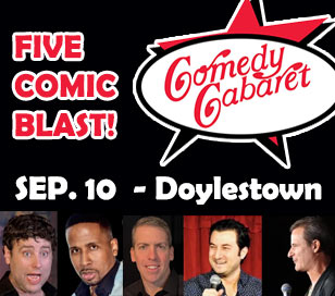 You will laugh all night with our 5 Comic Blast of Laughs! Starring Comedian/actor Jay Black who headlines this event.