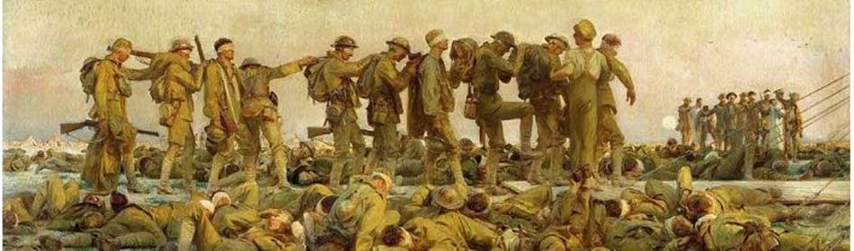 John Singer Sargent - Gassed, 1918 - Oil on canvas - (on display at Imperial War Museum, London, UK) in the Quakertown, Bucks County PA area